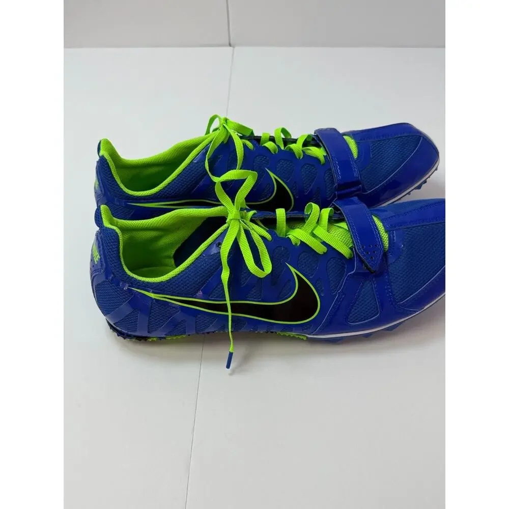 Nike Zoom Rival s 8 Track Spikes Mens Size 13 Blue Lime Running Spring Shoes